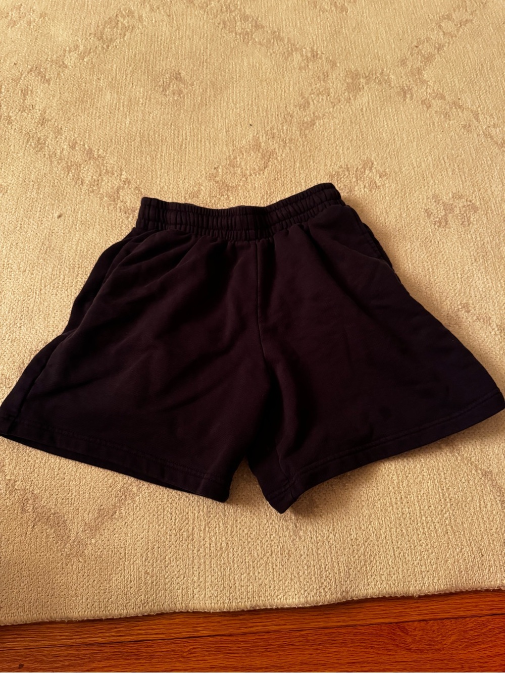 H&M Men's Black Athletic Elastic-Waist Shorts